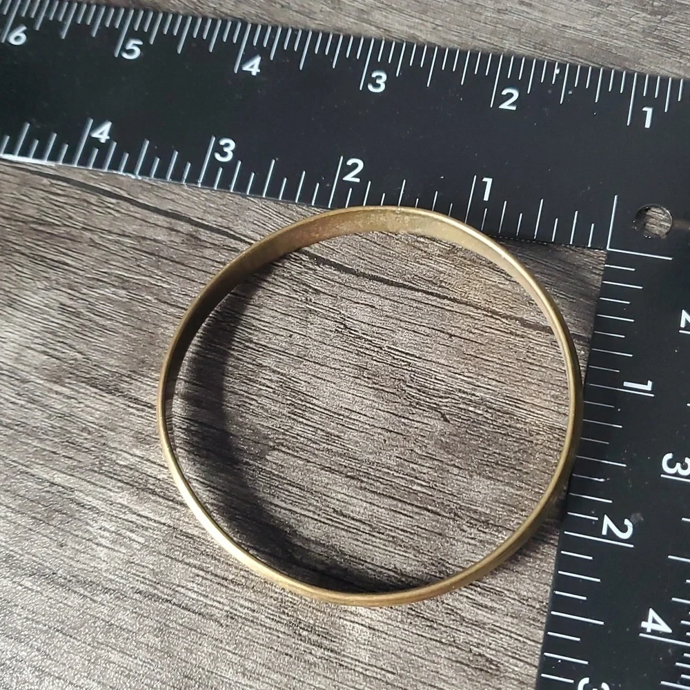 Antique Brass Bangle Bracelet‎ B3411